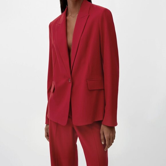 Mango Tailored Single-Breasted Blazer – Red – Excellent Condition - Picture 2 of 2